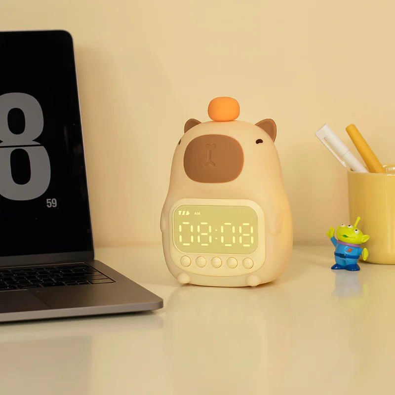 Cute Animal Night Light Clock