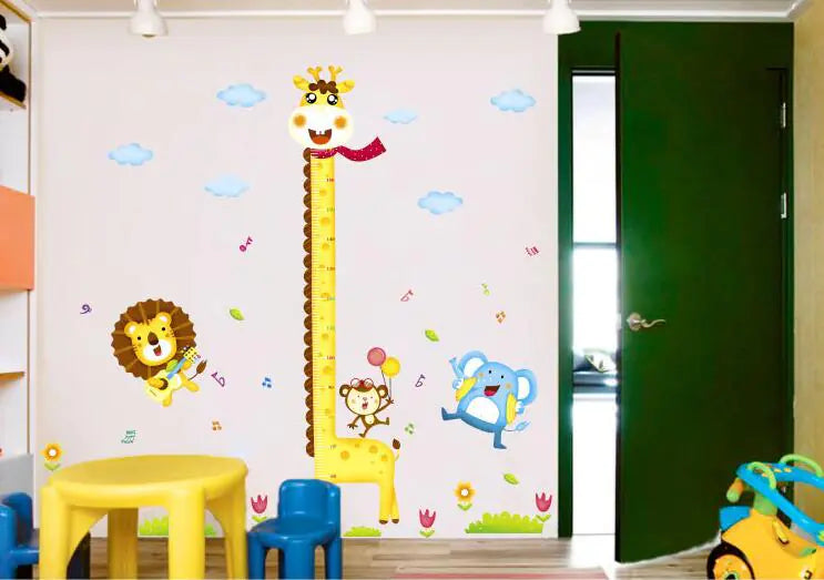 Giraffe Height Chart Kids Room