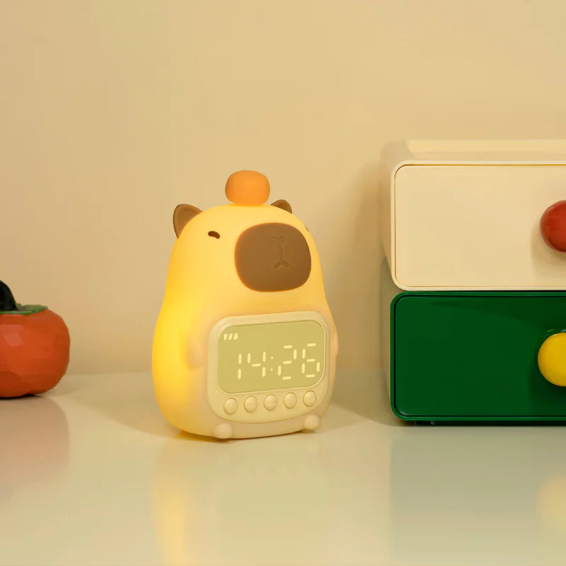 Cute Animal Night Light Clock