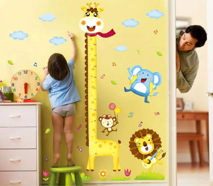 Giraffe Height Chart Kids Room