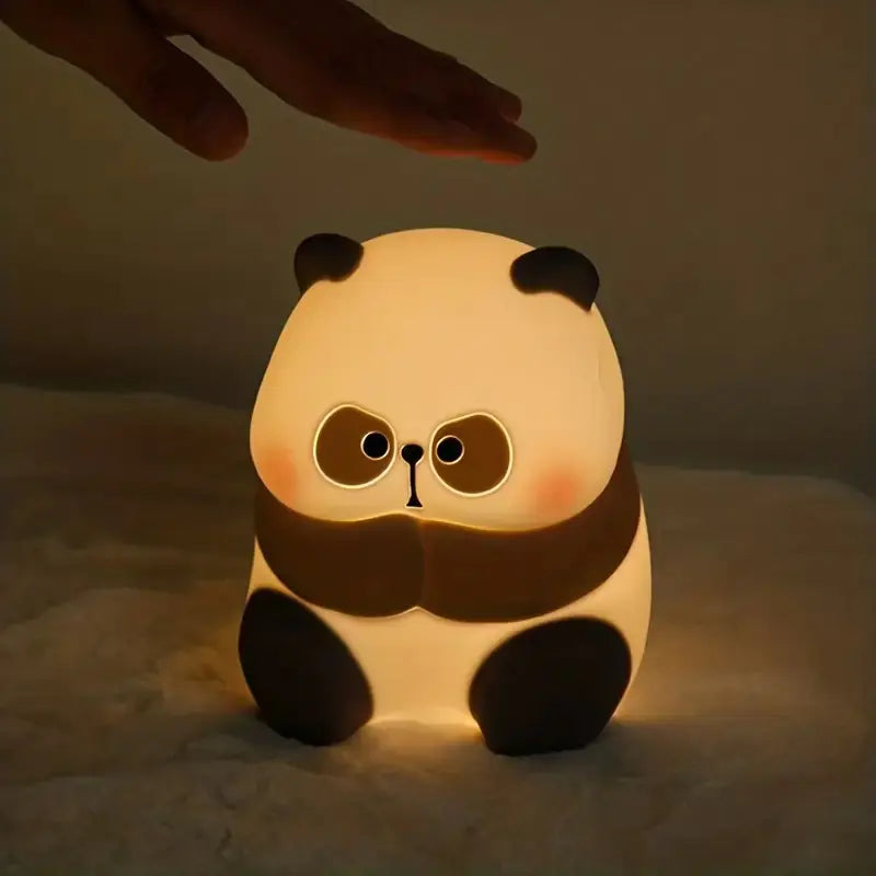Remote-Chargeable Panda Night Light for Baby Room