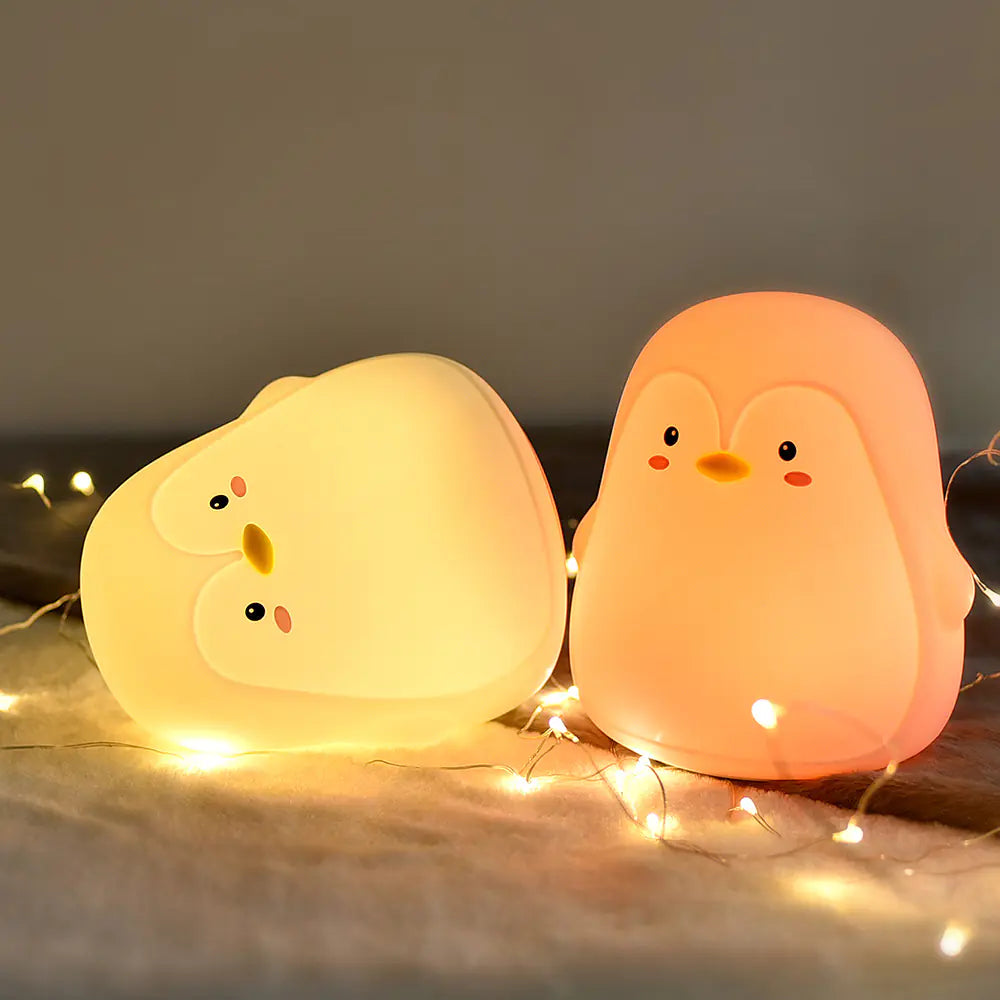 Silicone Penguin Night Light